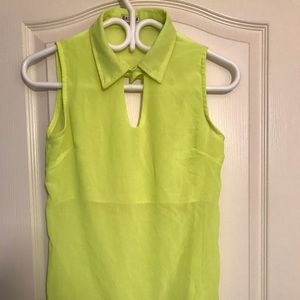 Neon fluorescent party blouse